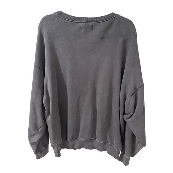 Elwood Gray Crewneck Pullover Sweatshirt Oversized Organic Cotton Men’s Medium - Picture 6 of 6